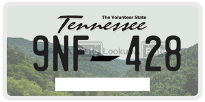 9NF428  license plate in TN