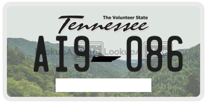 AI9086  license plate in TN