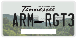 ARMRGT3  license plate in TN