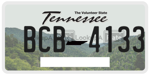 BCB4133 license plate in Tennessee