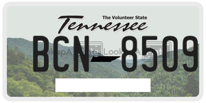 BCN8509  license plate in TN
