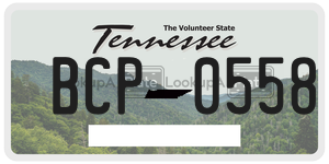 BCP0558  license plate in TN