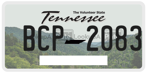 BCP2083  license plate in TN