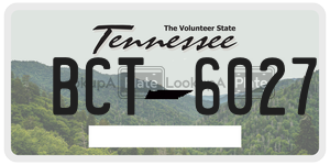 BCT6027  license plate in TN