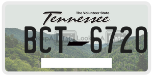 BCT6720  license plate in TN