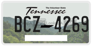 BCZ4269  license plate in TN