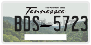 BDS5723  license plate in TN