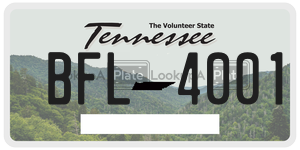 BFL4001  license plate in TN