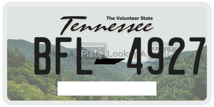 BFL4927  license plate in TN