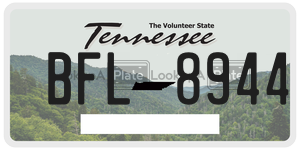 BFL8944 license plate in Tennessee