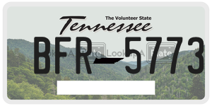 BFR5773  license plate in TN