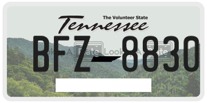BFZ8830  license plate in TN