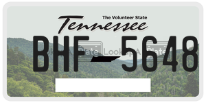 BHF5648  license plate in TN