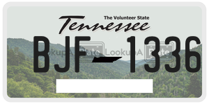 BJF1336  license plate in TN