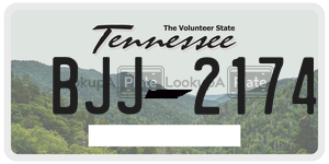 BJJ2174  license plate in TN