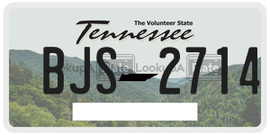 BJS2714 license plate in Tennessee