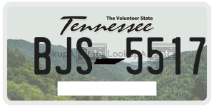 BJS5517  license plate in TN