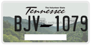 BJV1079  license plate in TN
