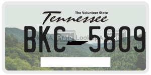 BKC5809  license plate in TN