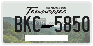 BKC5850  license plate in TN