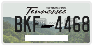 BKF4468  license plate in TN