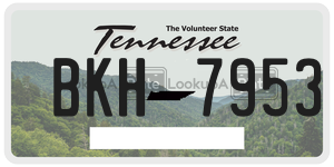 BKH7953  license plate in TN