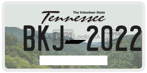 BKJ2022 license plate in Tennessee
