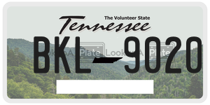 BKL9020  license plate in TN