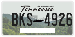 BKS4926  license plate in TN