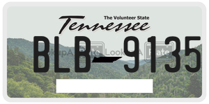 BLB9135  license plate in TN