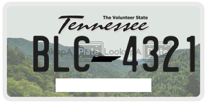 BLC4321  license plate in TN