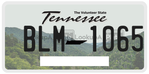 BLM1065 license plate in Tennessee