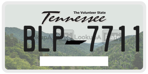 BLP7711  license plate in TN