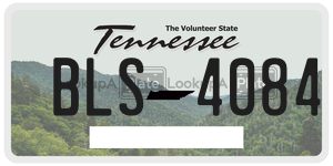 BLS4084  license plate in TN
