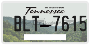 BLT7615 license plate in Tennessee