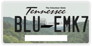 BLUEMK7  license plate in TN