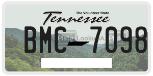 BMC7098  license plate in TN