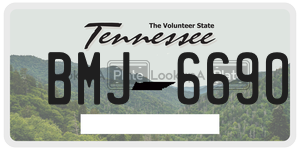 BMJ6690  license plate in TN