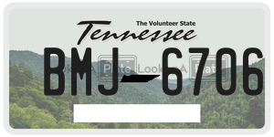 BMJ6706  license plate in TN