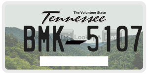 BMK5107  license plate in TN