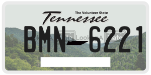 BMN6221  license plate in TN