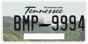 BMP9994  license plate in TN