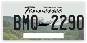 BMQ2290  license plate in TN