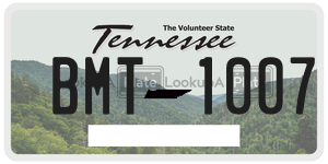 BMT1007  license plate in TN