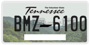 BMZ6100  license plate in TN