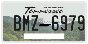 BMZ6979  license plate in TN