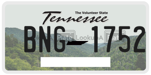BNG1752  license plate in TN