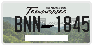 BNN1845 license plate in Tennessee