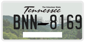 BNN8169  license plate in TN