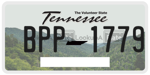 BPP1779  license plate in TN